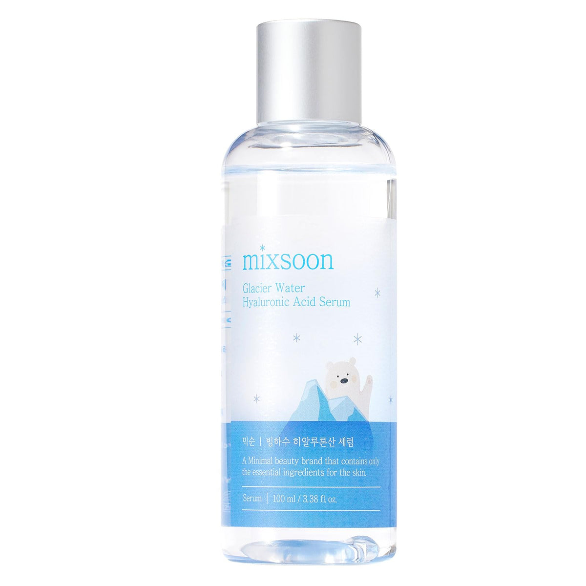 mixsoon Glacier Water Hyaluronic Acid Serum for Face Hydrating,Non greasy Hydrating korean Skin care 3.38 fl.oz 100ml (100ml)
