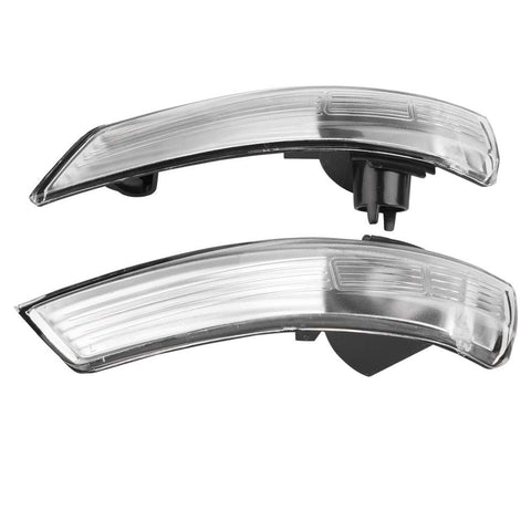 Nikou Mirror Light Cover-LED Turn Signal Lights Wing Mirror Indicator, Turn Signal Light Lens Cover for Focus 2008-2018, A Pair of