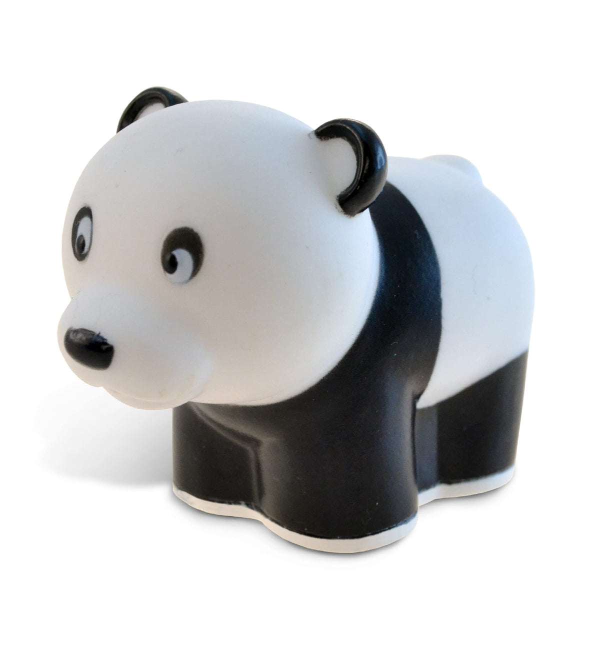 DolliBu Panda Bath Buddy Squirter - Floating Panda Bear Rubber Bath Toy, Fun Water Squirting Bathtime Play for Toddlers Cute & Soft Wild Life Animal Toy for Bathtub, Beach and Pool for Girls and Boys