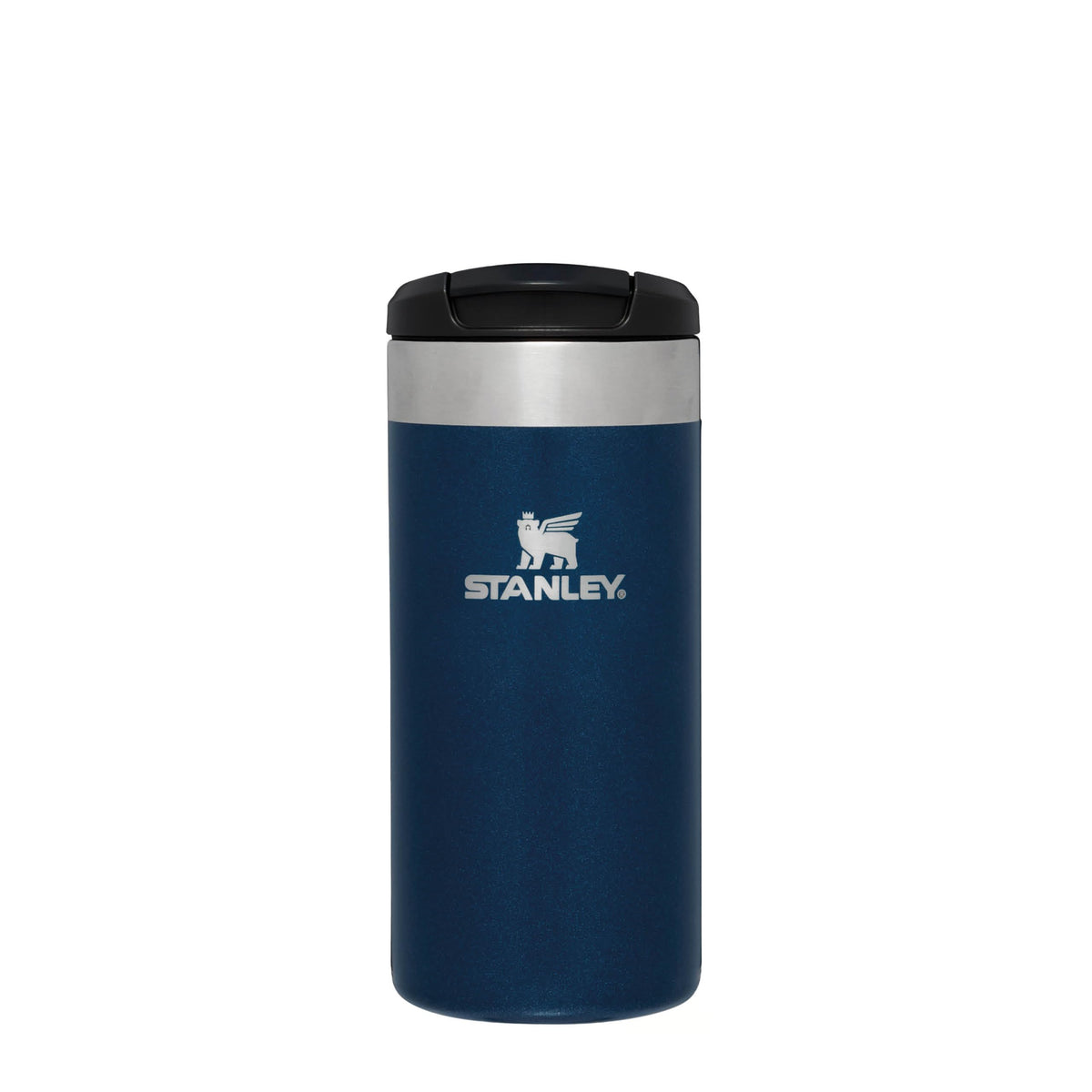 Stanley Aerolight Transit Travel Mug 0.35L - Keeps 4 Hours Hot - 6 Hours Cold - Dishwasher Safe - Leakproof - Car Cup Holder Compatible - Insulated Coffee Cup - Royal Blue Metallic
