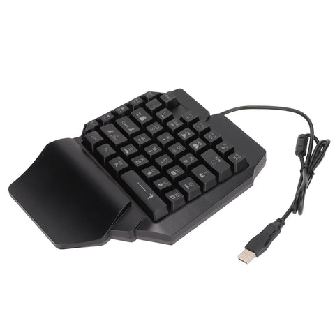 gernie One Handed Gaming Keyboard Mini Feel One Hand Gaming Keyboard RGB USB Keypad for Playing Game Cell Phone, One Handed Gaming Keyboard, gernieuzykbdsm58
