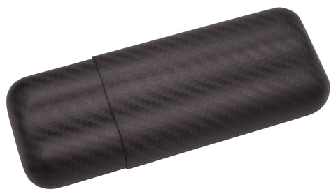 GERMANUS Cigar Case made of real carbon for 2 cigars in black