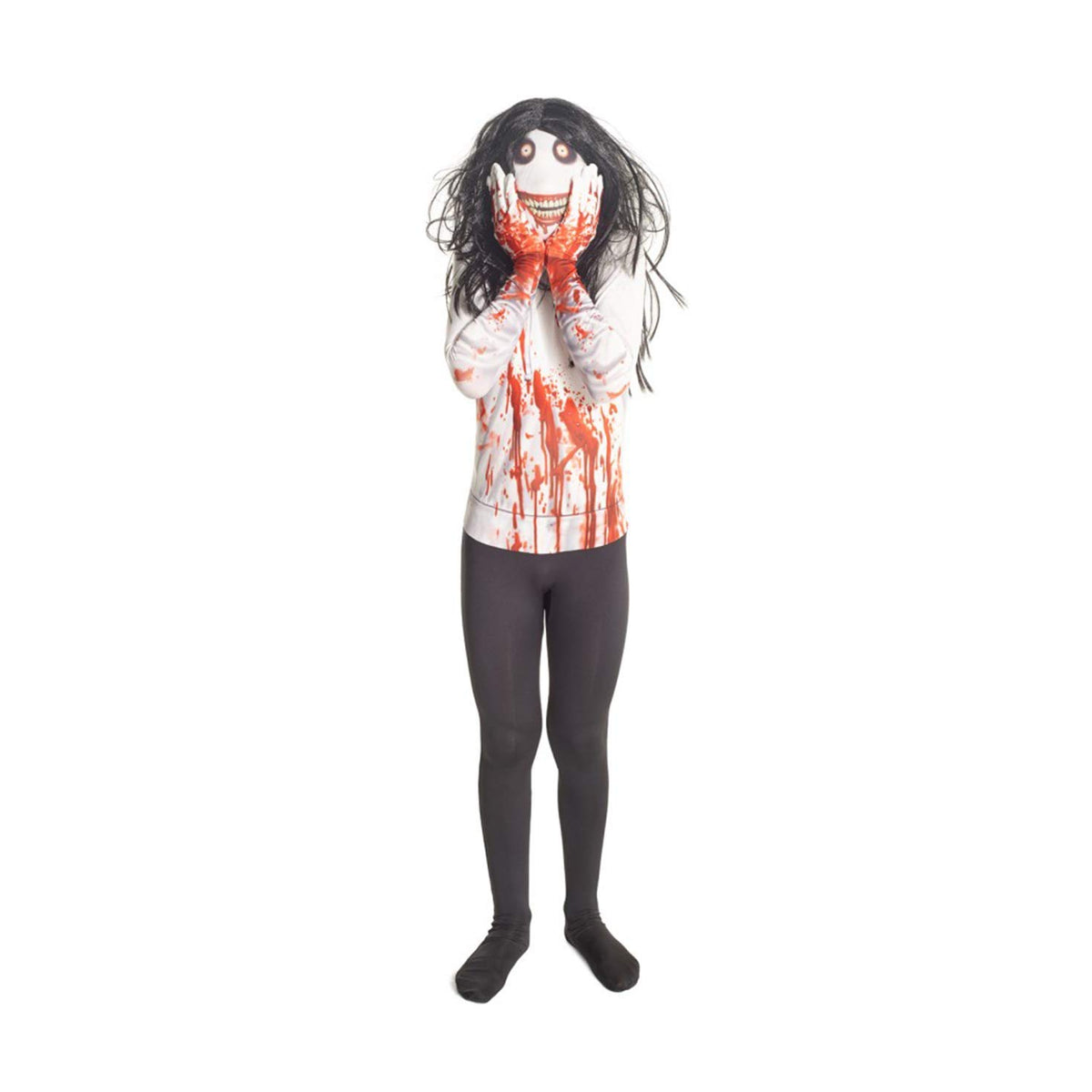 Morphsuits Jeff The Killer Urban Legends Kids Costume - size Medium 3'6-3'11 (105cm-119cm)