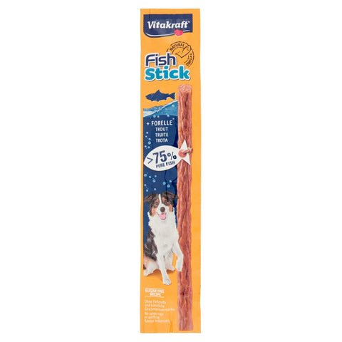 Vitakraft Fish Stick Trout Treats for Dogs 15 g - Pack of 10
