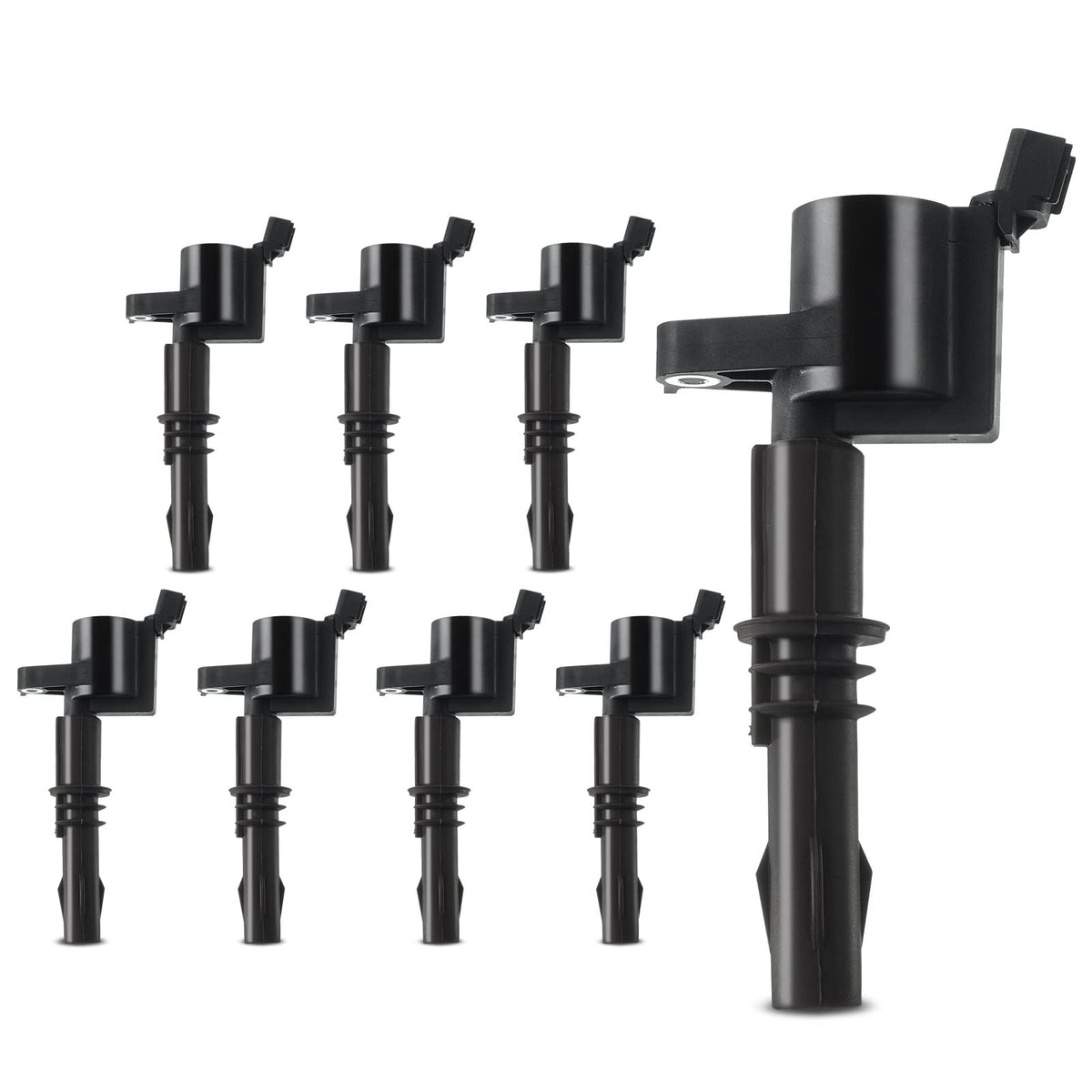 A-Premium 8PCS Ignition Coil Packs Compatible with Ford, Lincoln & Mercury Vehicles - V8 4.6L 5.4L 6.7L 7.3L - Expedition 2008-2014, Explorer 2008-2010, F-Series 2008-2019, Navigator 2008-2014