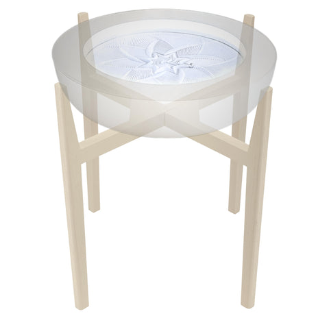 Homedics Drift Sandscape Solid Wood Sand Table Stand Compatible with drift 21Ã¢â‚¬Â , ST-400-BK, ST-400-CE, White Wash (Stand Only, Drift Sold Separately)