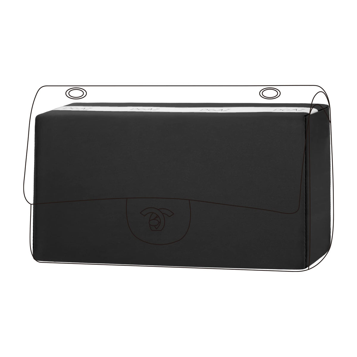 DGAZ Purse Pillow Shaper Insert for Chanel CF Bags, Silky Pillow Shaper for Luxury Handbags?Black, Small 23?