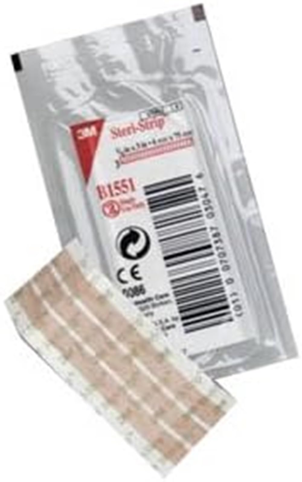 3M Steri-Strip B1551- Blend Tone Skin Closures (Non-Reinforced) - 1/4" x 3" -One 3 Strip Envelope