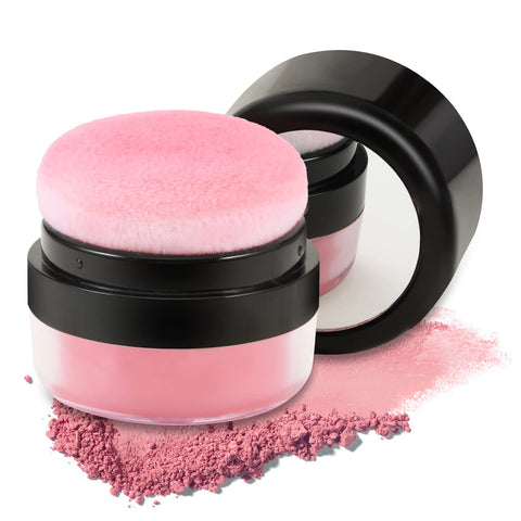 Boobeen Loose Powder Blush Air Cushion Blush, Natural Blusher for Cheeks, Highly Pigmented Blush Makeup Easy to Blend Makeup Blushin, All Day Wear