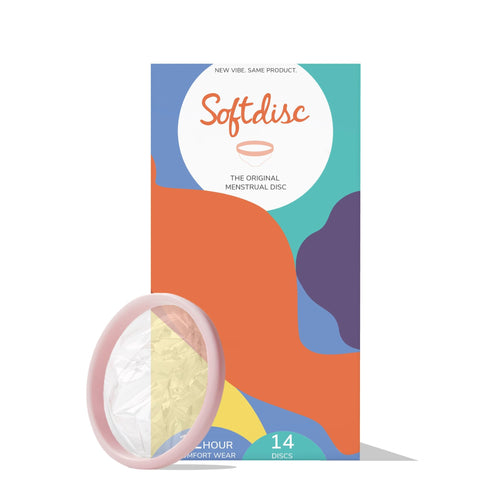 Softdisc Menstrual Discs | Disposable Period Discs | Tampon, Pad, and Cup Alternative | Capacity of 5 Super Tampons | HSA or FSA Eligible | 14 Count