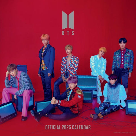 2025 Calendar BTS Month to View Square Calendar Multi-Language Official Product