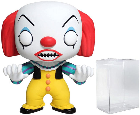 POP Stephen King's It - Pennywise Clown Funko Pop! Vinyl Figure (Bundled with Compatible Pop Box Protector Case), 3.75 inches