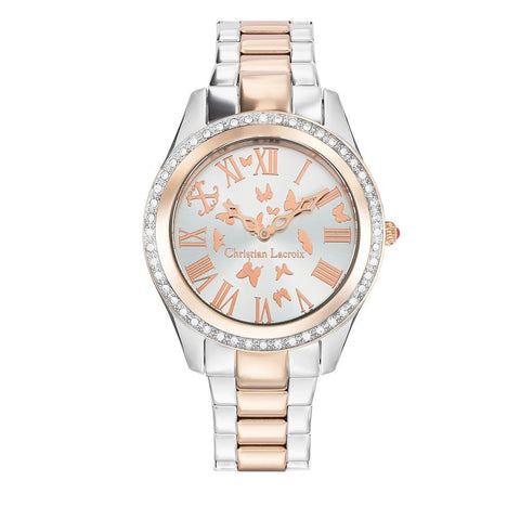 Christian Lacroix Womens Analogue Quartz Watch with Stainless Steel Strap CLWE33