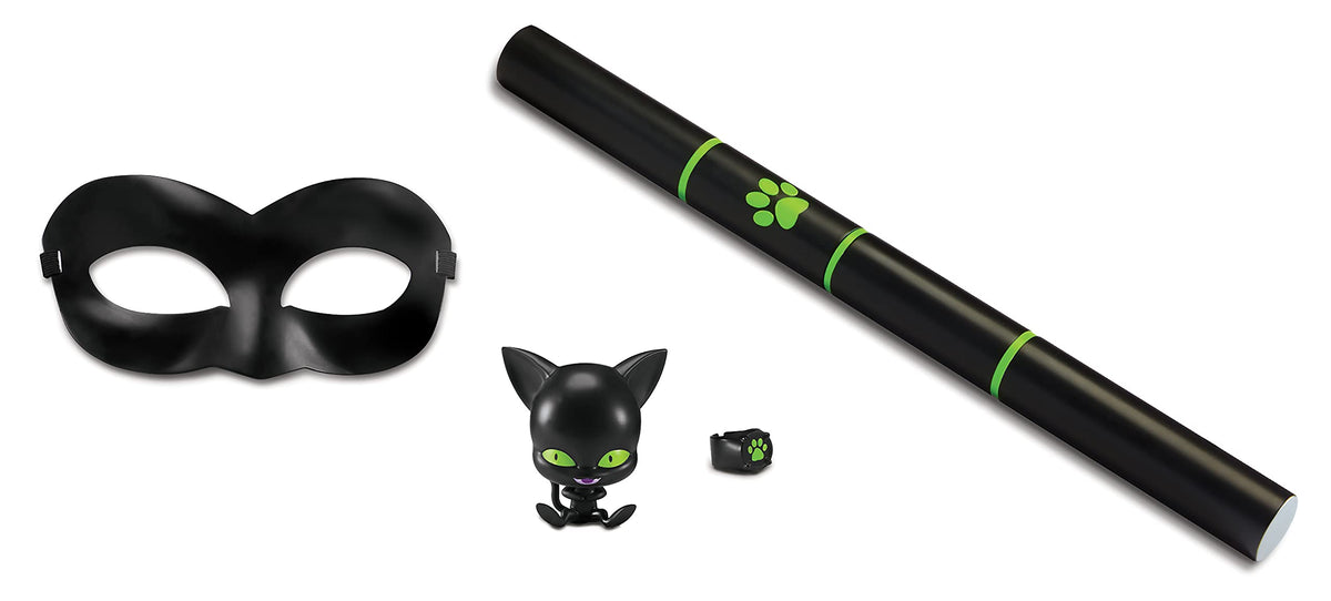 Miraculous: Tales Of Ladybug And Cat Noir Cat Noir Role Play Set | Miraculous Cat Noir Costume Kids Fancy Dress Set Mask And Accessories | Miraculous Ladybug Superhero Costumes For Girls And Boys