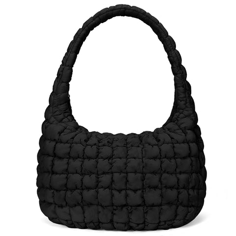 YFGBCX Quilted Tote Bag Oversized Quilted Crossbody Bag Lightweight Puffy Tote Bag Quilted Padding Shoulder Bag