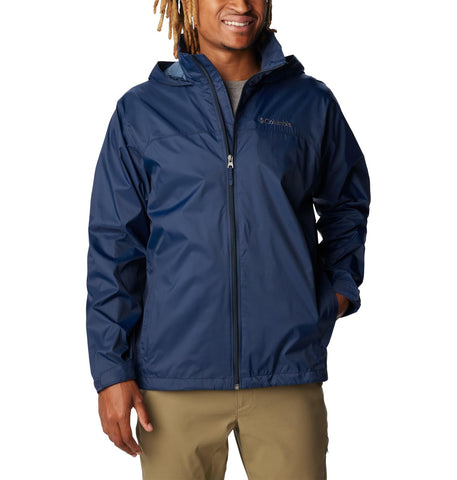 Columbia Men's Glennaker Lake Rain Jacket Waterproof Rain Jacket, Collegiate Navy, Size L