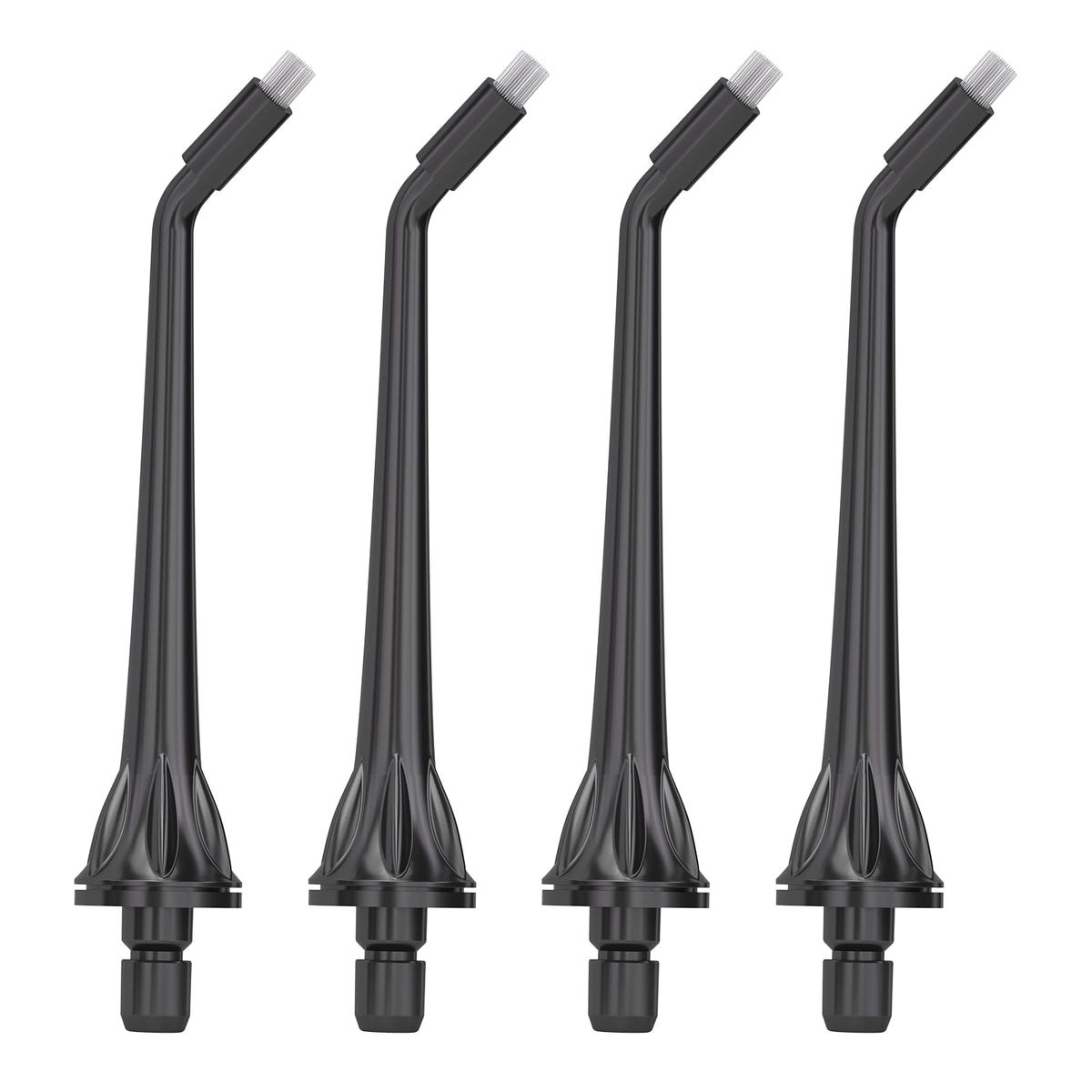 Generic Replaceable Nozzles 4-Pack for Men's Water Flossing Black