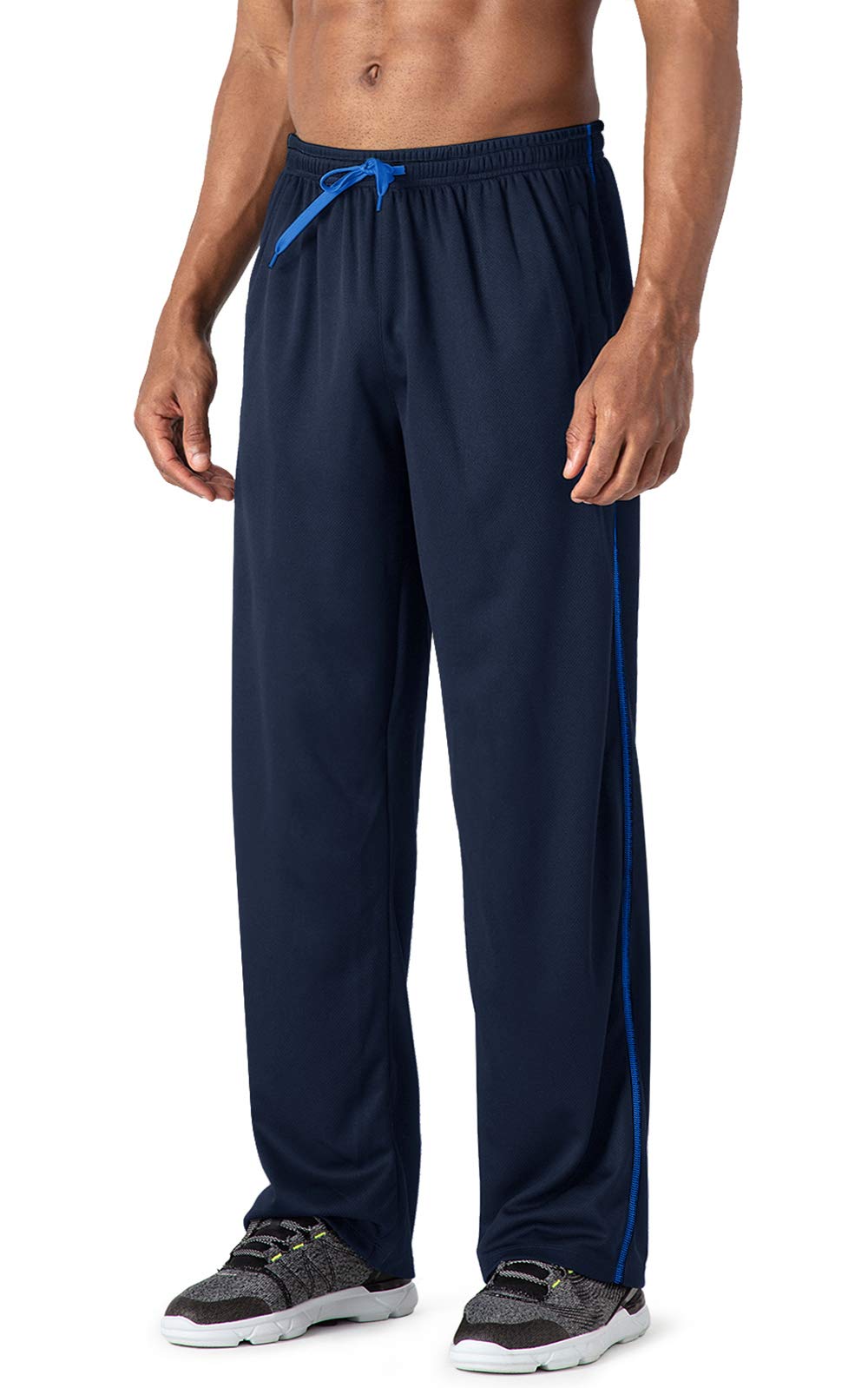 MAGCOMSEN Lounge Bottos for en Elastic Waist Cofortable Pants en Outdoor Joggers Trousers for en Autun Cycling Bottos ens Polyester War Clothing for, M, Navy-01