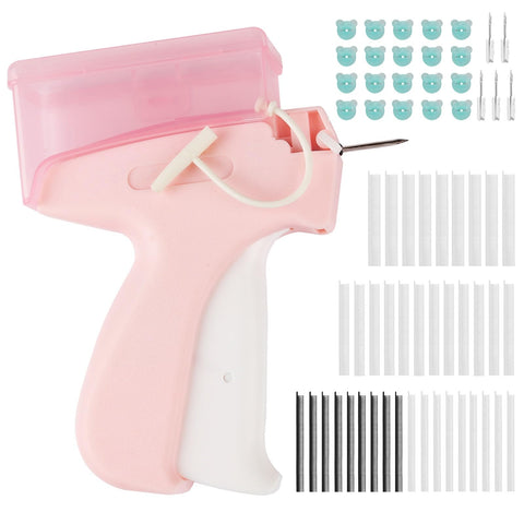 LiunxDromic Mini Stitch Gun Kit, Quick Clothing Fixer with Needles & Fasteners & Buttons, Generic Tagging Gun for Clothing, Quick Repair Handheld Quick Stitch Sewing Gun with Storage Function