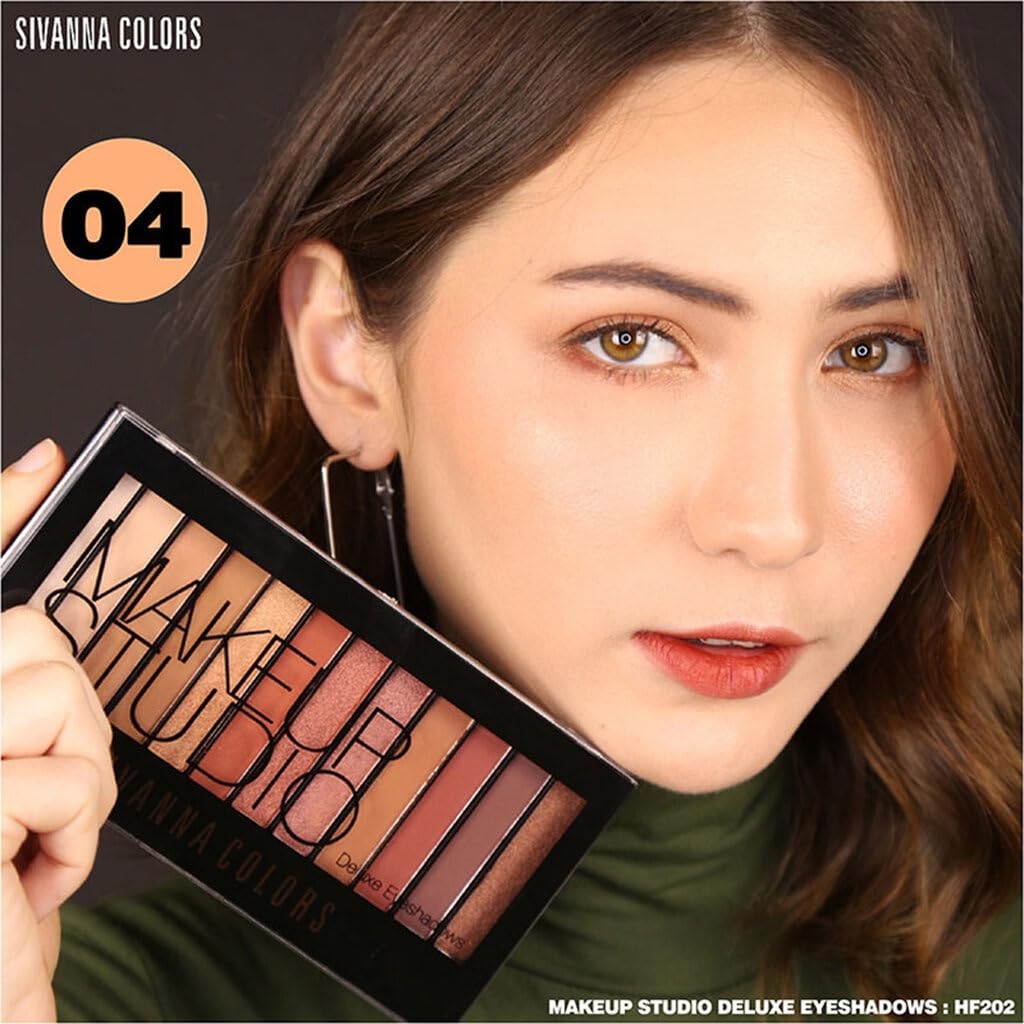 Generic 12 Colors Eyeshadow Palette, Highlighter and Eyeshadow Makeup Palette, Matte and Shimmer Eyeshadow, Long-Lasting and Easy to Blend, Great Value for Money, Complete Beauty in One Palette