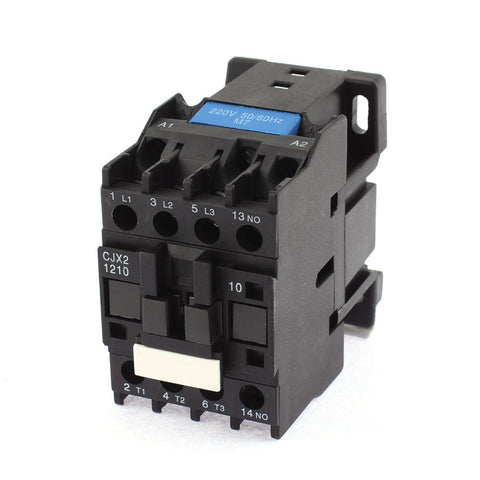 Aexit CJX2-1210 220V Distribution electrical Coil Voltage 50/60Hz 20A 3 Phase 1NO Electric Circuit Breaking AC Contactor