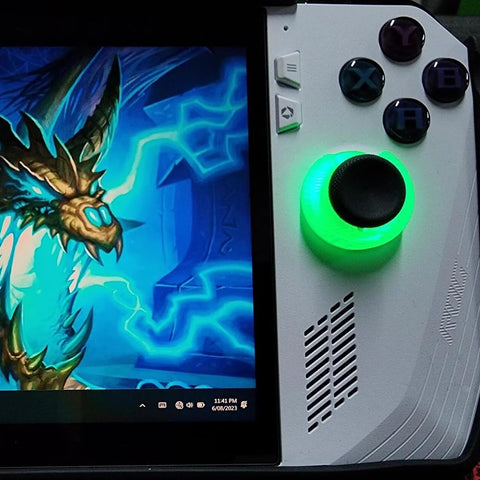 Console Joystick Holder Anti-drift Protector for Rog Ally/PS-5/Steam Deck/Switch Pro Joystick (white)