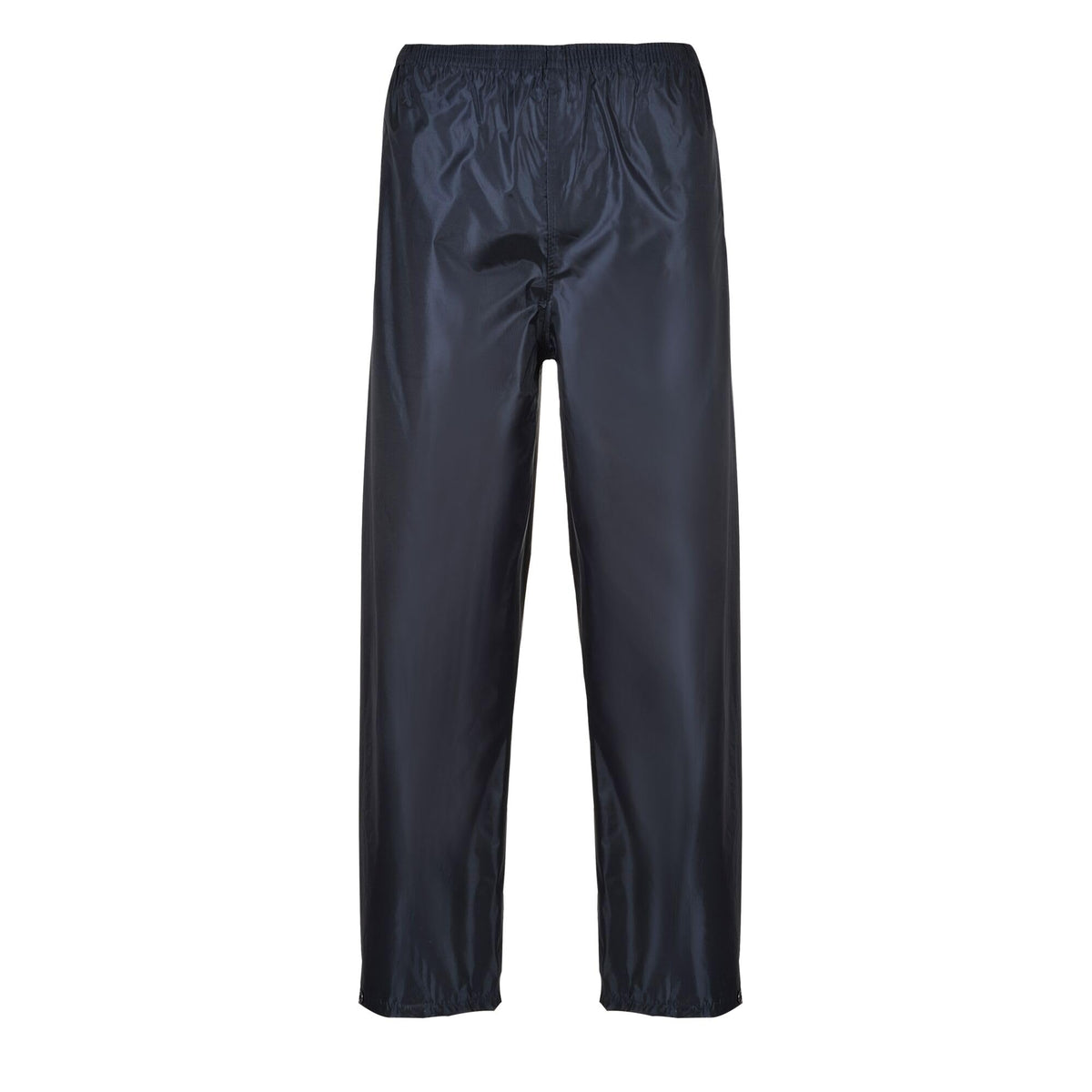 Portwest S441 Men's Waterproof Rain Trousers - Lightweight Adjustable Safety Overpants Class 3 Navy, X-Large