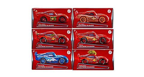 Disney/Pixar Cars 2017 Exclusive Lightning McQueen Die-Cast Car Bundle of 6