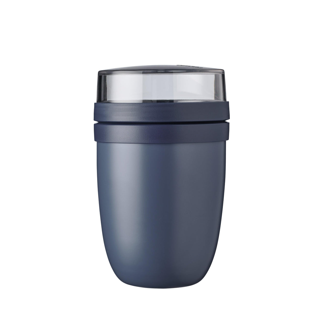 Mepal, Insulated Lunchpot with 2 Lids, a Detachable Small Storage Container for Nuts or Fruit, Portable, BPA Free, Nordic Denim, 4.2 inch Diameter, 1 Count
