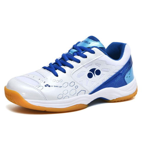 ForceRoute Badminton Tennis Shoes,Indoor Court Training Shoes,Unisex Badminton Shoe,Men's Squash Trainers,Anti-Slip,Lightweight,Breathable,Absorbs Shock,for Racketball Squash Volleyball.