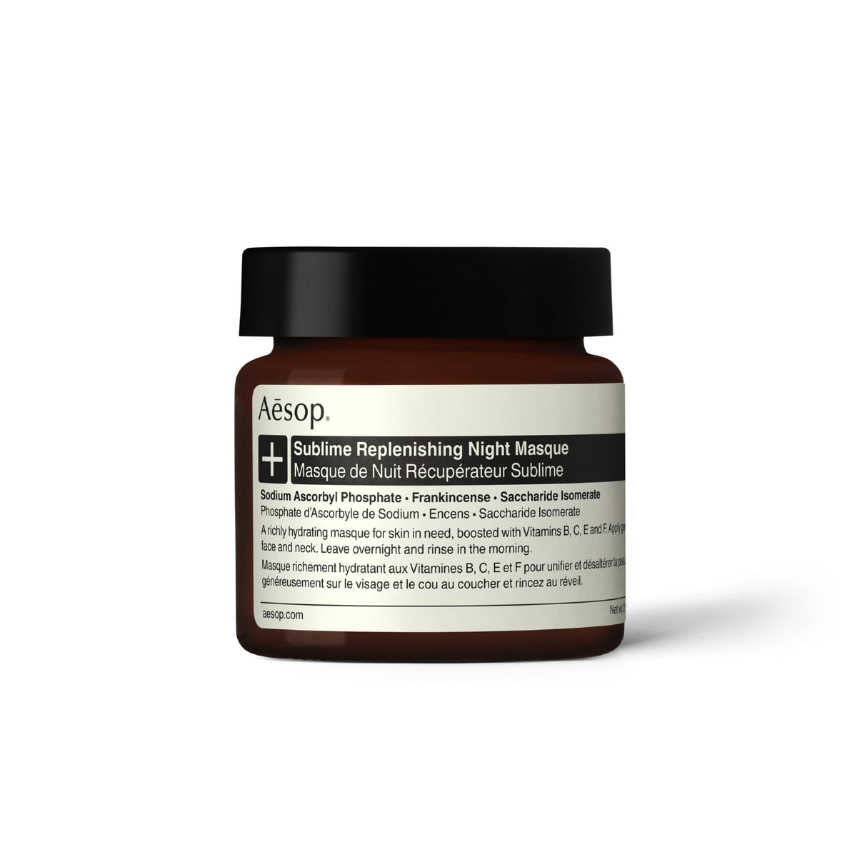 Aesop Sublime Replenishing Night Masque | Overnight Redeemer for Immediate and Sustained Hydration | Enhanced with Vitamins B, C, E and F | 2.1 Oz