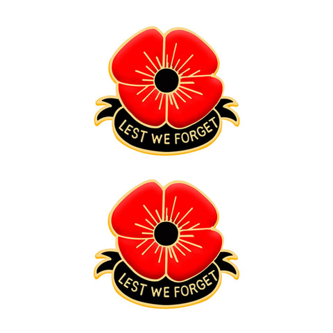 VZIUYTRE 9pcs 6pcs 2pcs Red Poppy Pins Lapel Brooches Apparel Badges Pins for Women Girls on Veterans Day Memorial Day Remembrance Day Jewelry, Metal, no