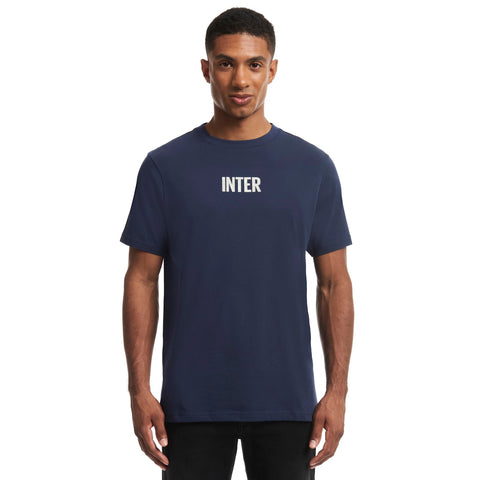 Inter Back to Stadium 22:43 Unisex Adult T-Shirt Blue