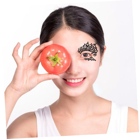 Beaupretty 3 Pairs Lace Eyeliner Stickers Black Eyeshadow Black Eyeliner Pencils Glitter Eyeliner Makeup Eyeliner Shimmer Eyeshadow Cosplay Makeup Decals Temporary Eye Sticker Paper Mask Prom