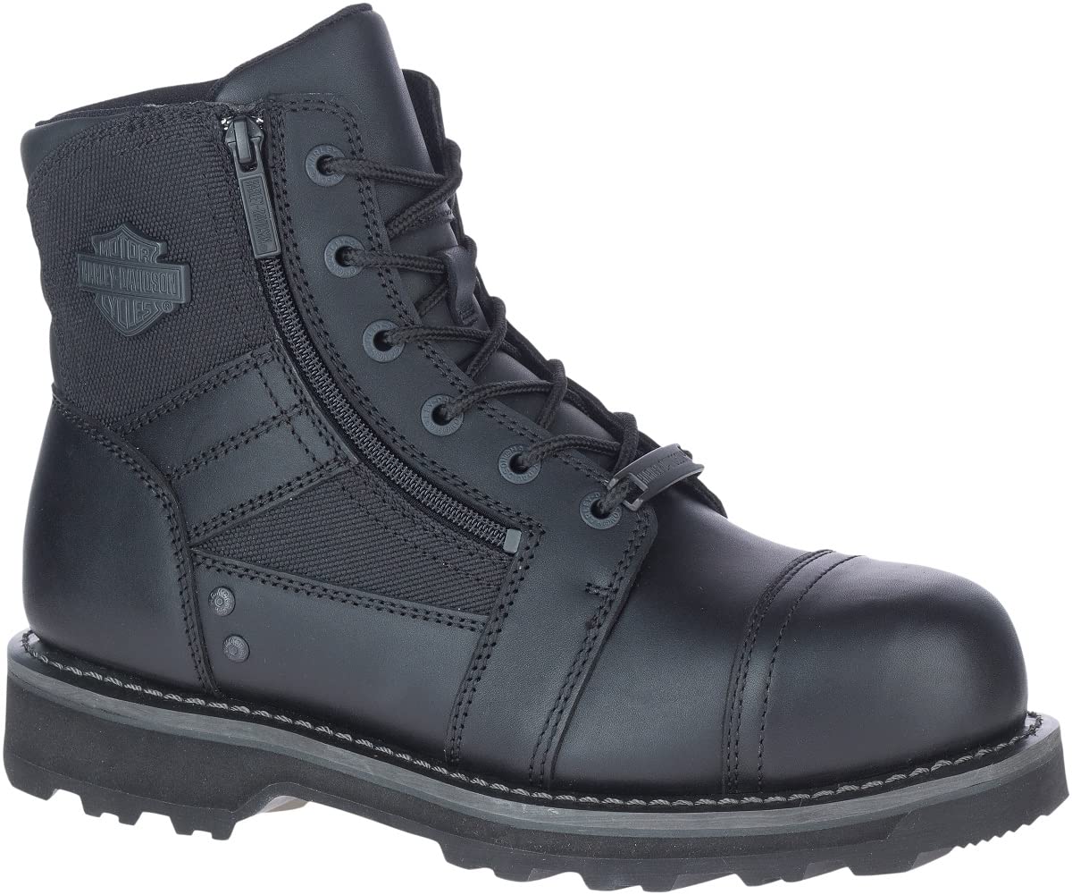 HARLEY-DAVIDSON FOOTWEAR Men's Bonham CT Motorcycle Boot, Black, 11