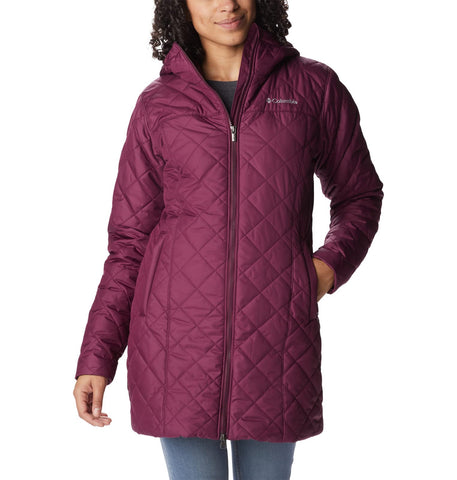 Columbia Women's Copper Crest Long Jacket, Marionberry, X-Small