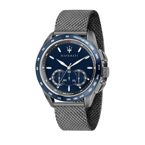 Men's Watch, Traguardo Collection, Quartz Movement, with Chronograph, Equipped with a Gun PVD Milanese mesh Band Bracelet - R8873612009