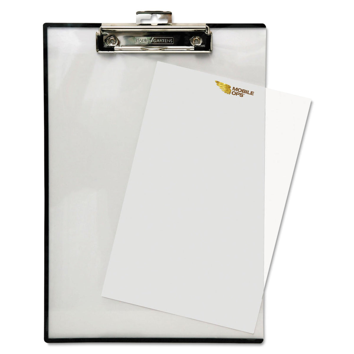 Baumgartens TA1611 Quick Reference Clipboard, 1/2-Inch Capacity, 8 1/2 x 11, Clear