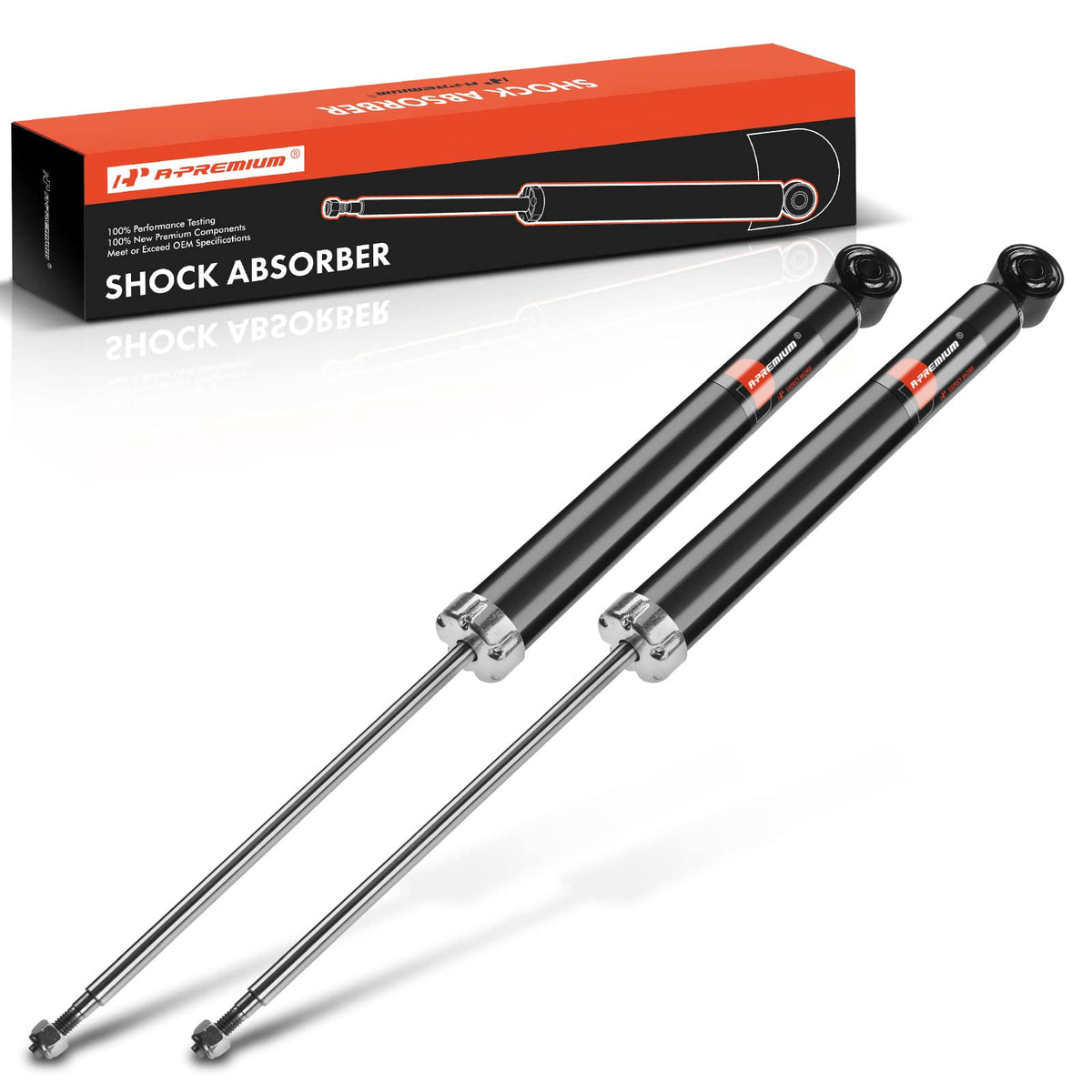 A-Premium Rear Pair (2) Shock Absorber Strut Assembly Compatible with Audi A4, A4 Quattro, A5, A5 Quattro, A6, S4, S5, Driver and Passenger Side