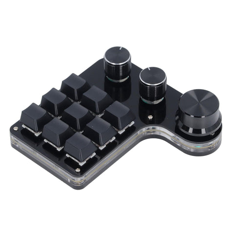 Generic Mini Macro USB Mechanical Gaming Keyboard, Programming Macro Keyboard 5 Light Effect Modes OneHanded Operation 9 Keys for Industrial Control, Genericf5hnpzgo2i