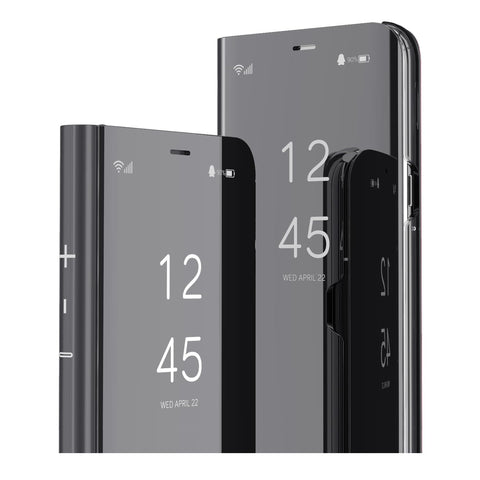 IMIRST Flip Case for Redmi Note 13 Pro 5G - Makeup Mirror Design Clear View Flip Bookstyle Luxury Protective Shell With Kickstand Phone Cover for Xiaomi Redmi Note 13 Pro 5G. Flip Mirror: Black