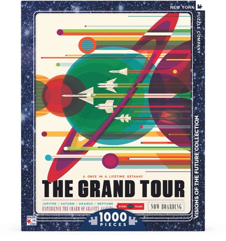 New York Puzzle Company - NASA The Grand Tour - 1000 Random Cut Jigsaw Puzzle for Adults by Invisible Creature