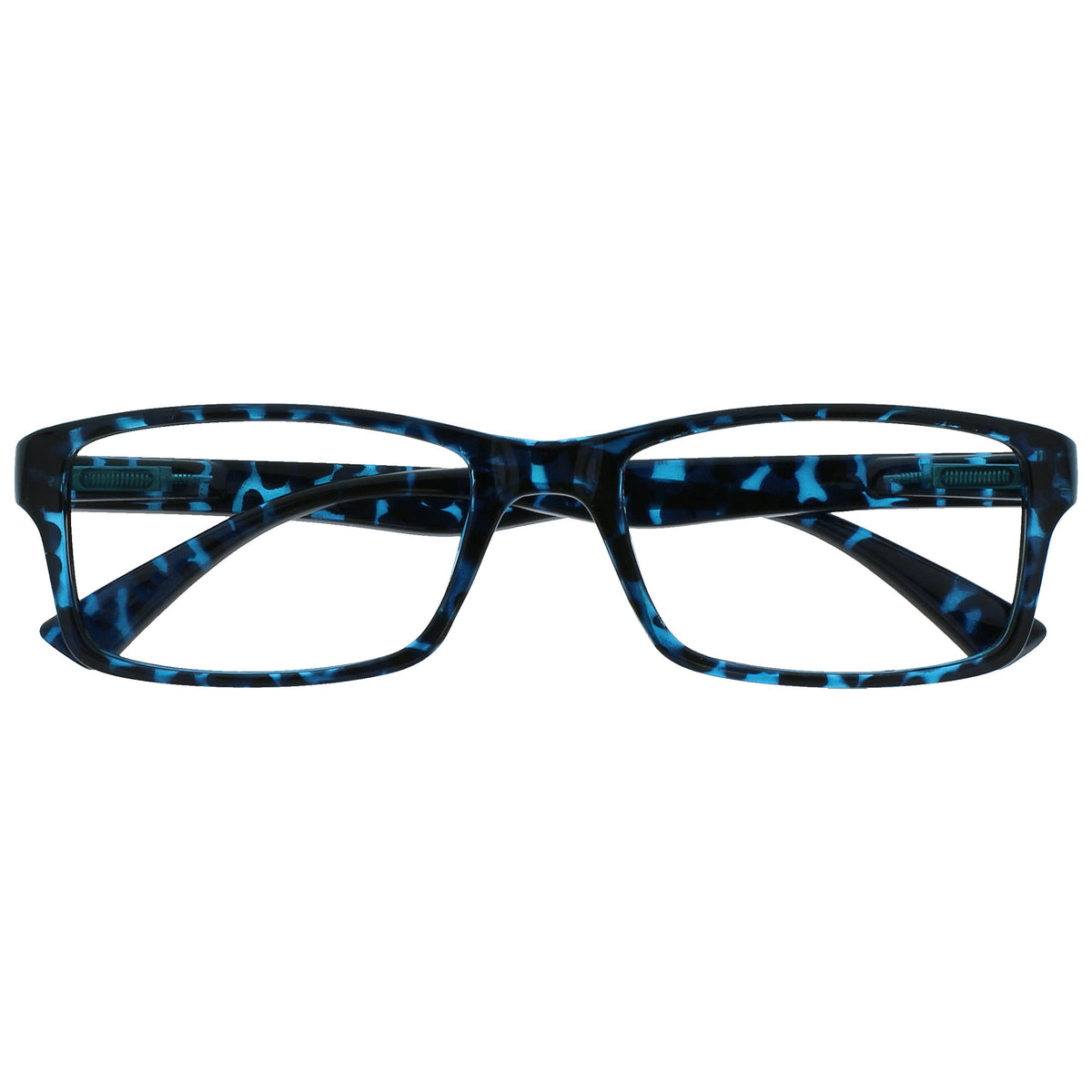 OPULIZE Reading Glasses Blue Tortoiseshell Readers Designer Style Mens Womens R92-3 +1.50