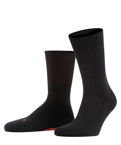 FALKE Unisex Walkie Light U SO Wool Plain 1 Pair Socks, Black (Black 3000), 8-9