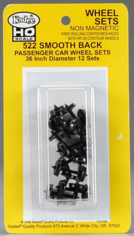 Kadee 522 36 Smoothback Pass Car Wheelset HO KADU0522