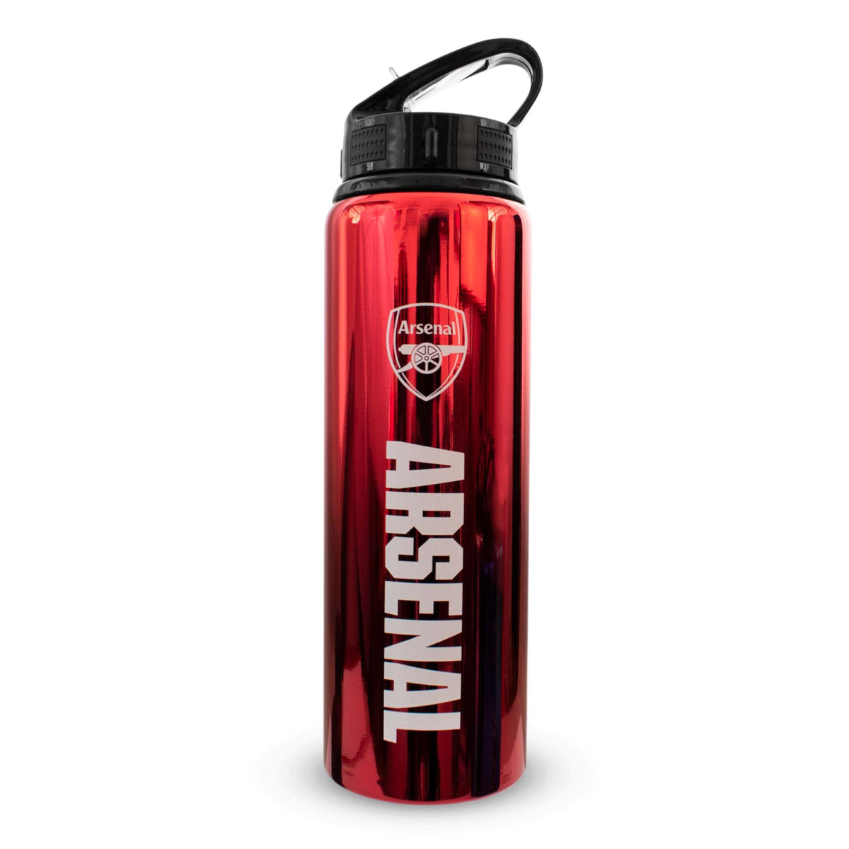 Hy-Pro Officially Licensed Tottenham F.C 750ml Aluminium UV Bottle | Integrated Folding Straw, Neochrome Finish, Leakproof, Lightweight, BPA Free, Spurs