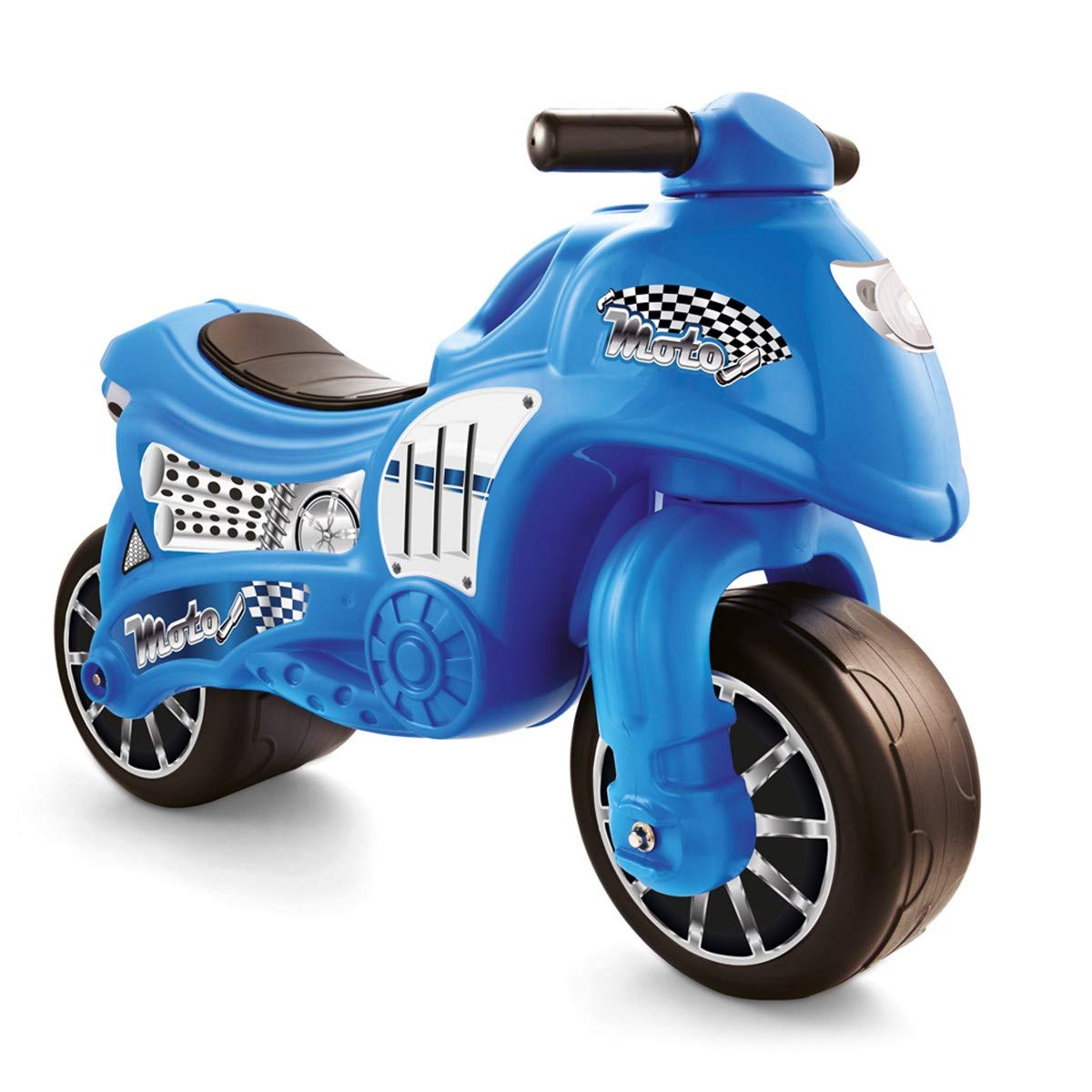 Dolu Toddler Push Powered Motorcycle Indoor and Outdoor Ride On Balance Kids Play Toy Bike with Handlebars and 2 Large Rubber Wheels, 70 x 26.5 x 49 cm; 3 Kilograms, wheel size: 12 Inches, Blue