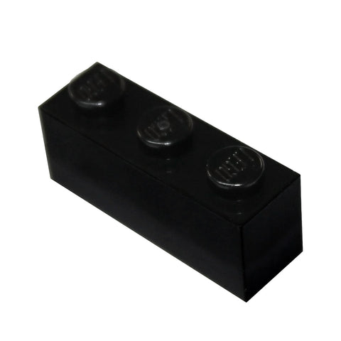 LEGO Parts and Pieces: Black 1x3 Brick x50