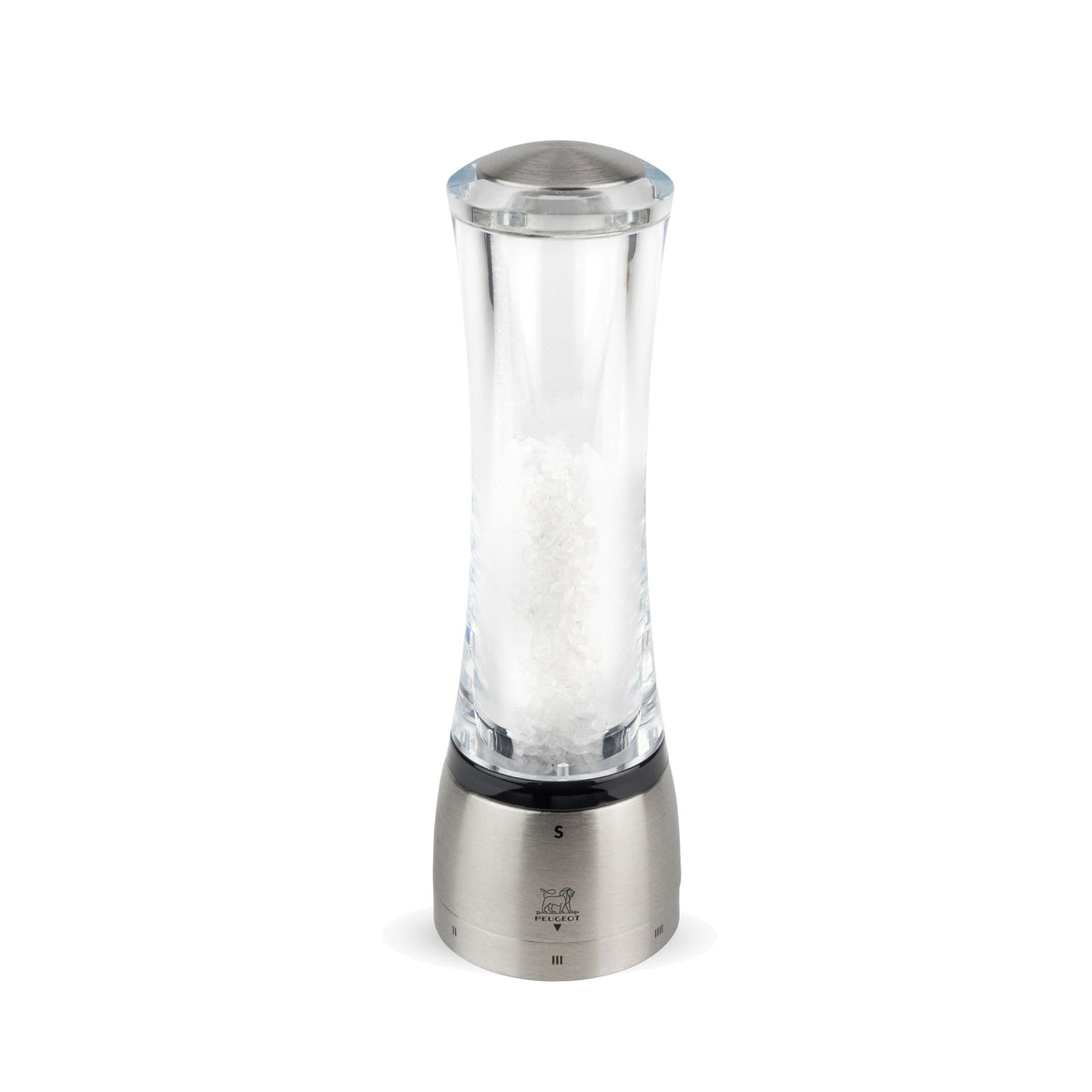 Peugeot 25458 Daman U'Select Shaftless 8.25 Inch Salt Mill, Stainless Steel