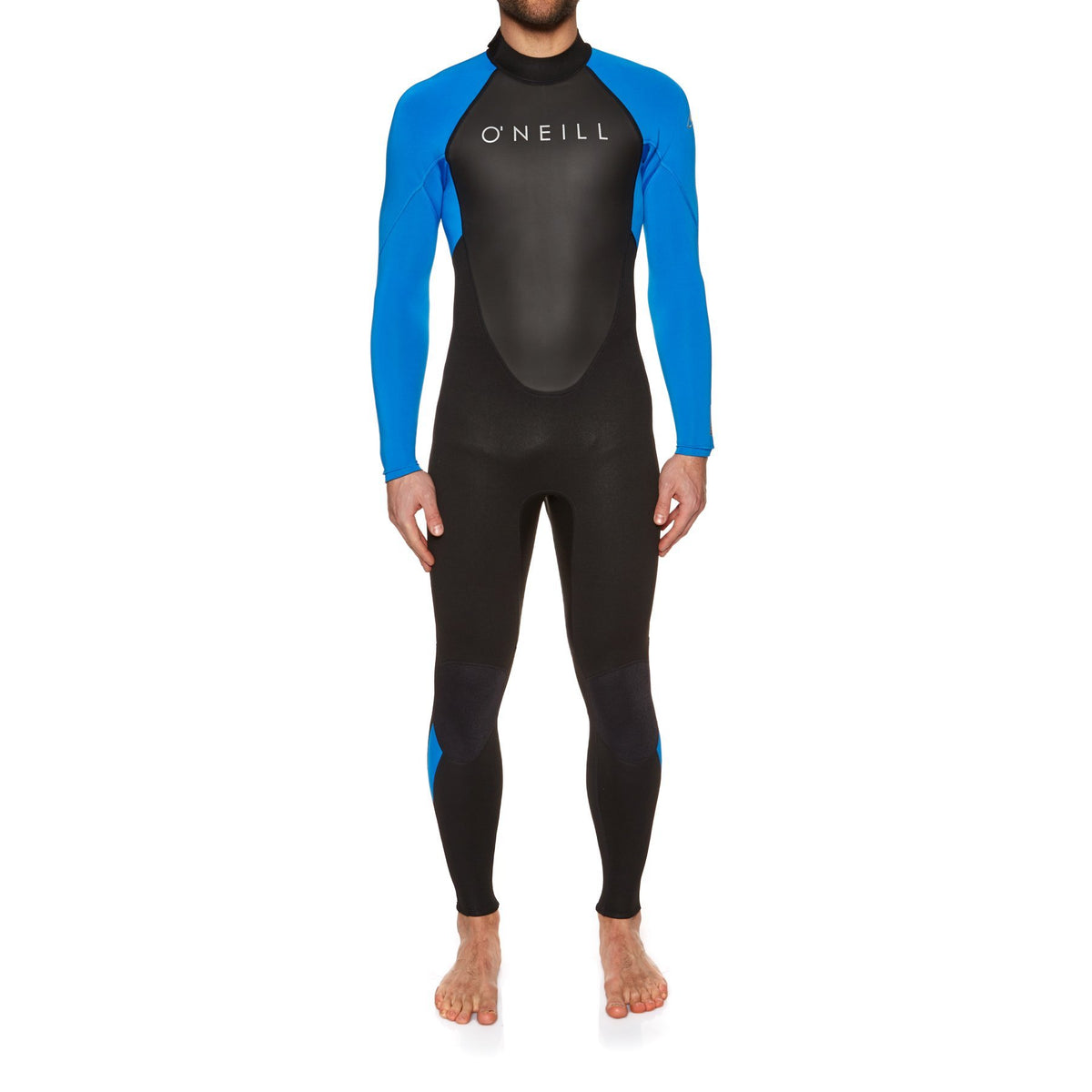 O'Neill Wetsuits Men's Reactor-2 3/2mm Back Zip Full Wetsuit, Black/Ocean, S UK